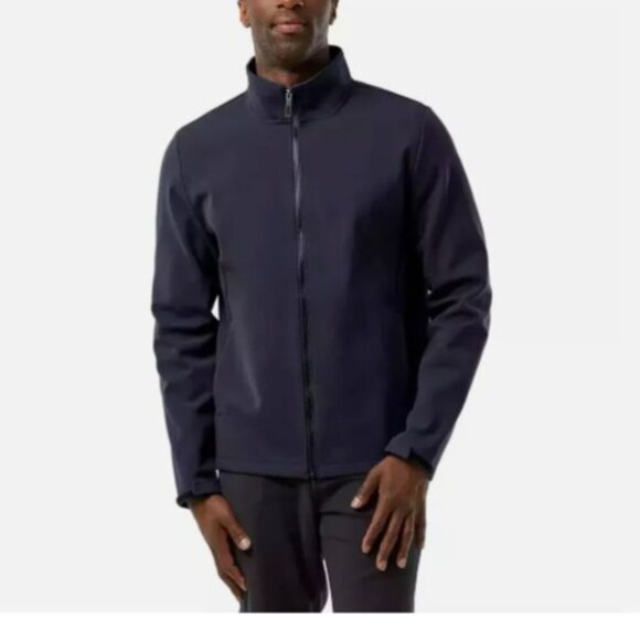NEW 32 Degrees Heat Men's M Regular Fit Stand Collar Full Zip Jacket, Blue - Picture 1 of 9